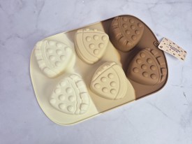 Molde silicona tricolor 6 porciones pizza